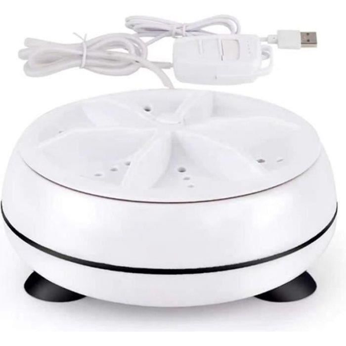 Mini Lave-vaisselle Ultrasonique Portable USB - 12W, Batterie 2000mAh, Nettoyage Vaisselle, Fruits, Légumes, Camping