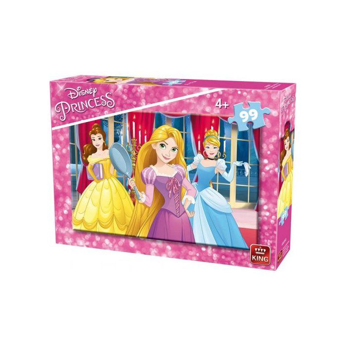 Puzzle 99 Pieces Raiponce Cendrillon Belle Dans La Salle De Bal - Collection Enfant Disney Princesse