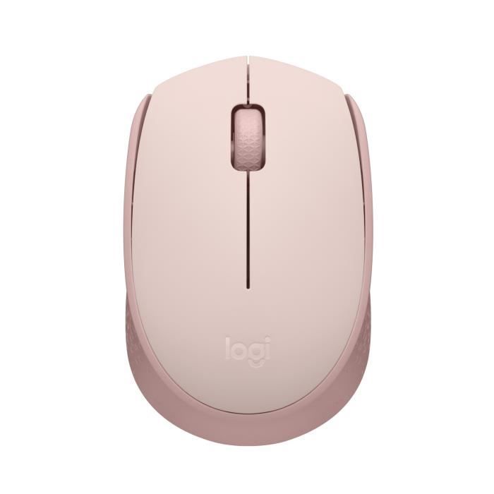 Logitech M171 Souris Sans Fil 2,4 GHz avec Mini-récepteur USB, Suivi Optique, Ambidextre - Rose