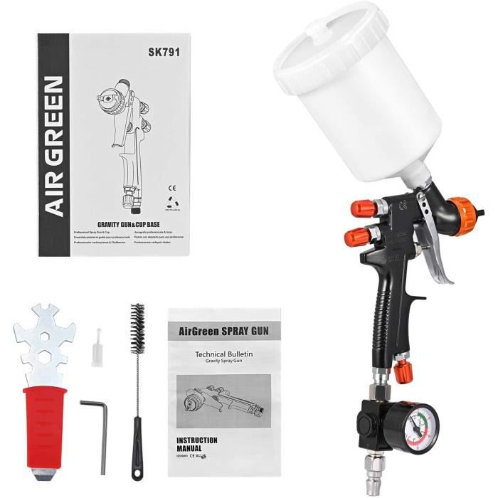 HUBEST Support pour pistolet de peinture à gravité, support pour pistolet HVLP pour peinture de voiture