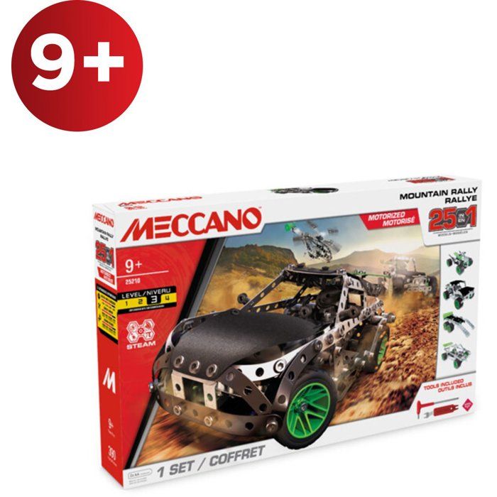 MECCANO Jeu de construction Métal 390 pièces + 25 modèles