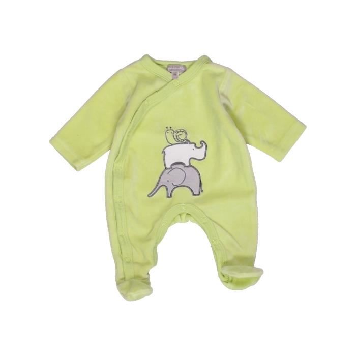 Pyjama 1 Piece Bebe Garcon Grain De Ble Naissance Vert Hiver Vetement Bebe Vert Cdiscount Pret A Porter