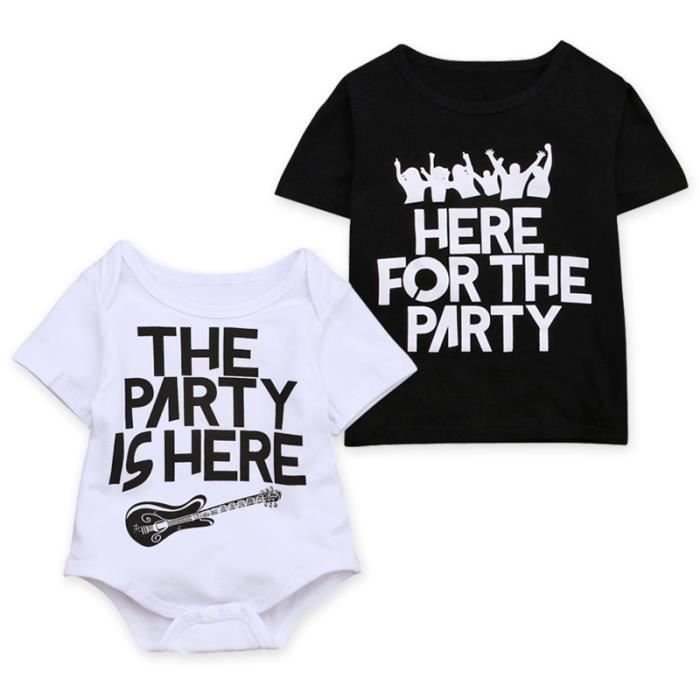 0 7 Ans T Shirt Enfant Unisexe Body Bebe Mixte Barboteuse Combishort Vetement Pour Les Freres Soeurs Noir Cdiscount Pret A Porter 0 7 Ans T Shirt Enfant Unisexe Body Bebe Mixte Barboteuse Combishort Vetement Pour Les Freres Soeurs Noir Cdiscount Pret A Porter
