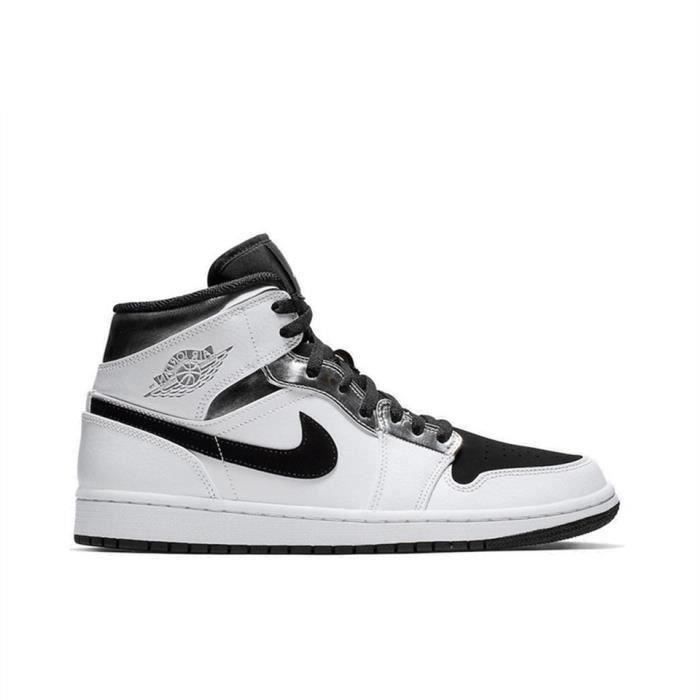 Basket Air Jordan 1 Mid Homme 554724-121 blanc Blanc - Cdiscount Chaussures