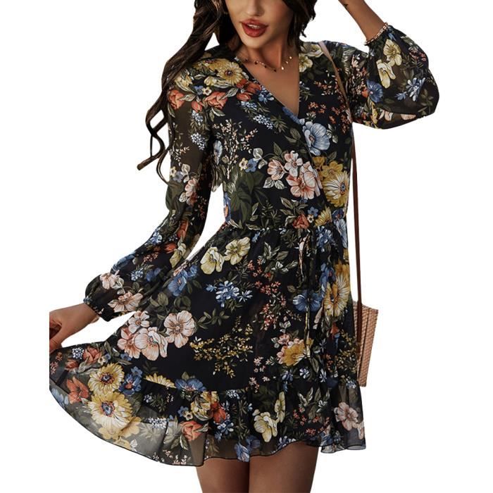Robe mousseline sales fleurie courte