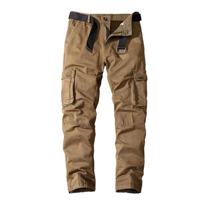 Pantalon Cargo Homme Softshell - Imperméable, Coupe-Vent, Respirant - Pour Randonnée, Trek, Travail - Taille XS à 3XL