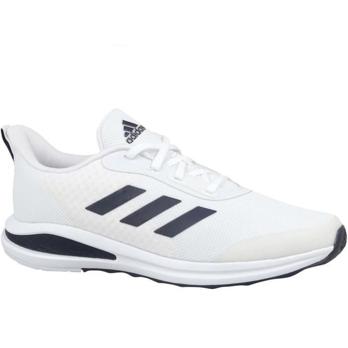 Adidas Baskets - ADIDAS - Fortarun K - Blanc - Mixte/Enfant - Lacets - Synthétique - Plat