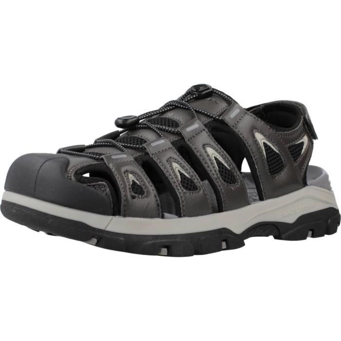 Sandale - nu-pieds homme Skechers 117951 Gris - Dessus synthétique