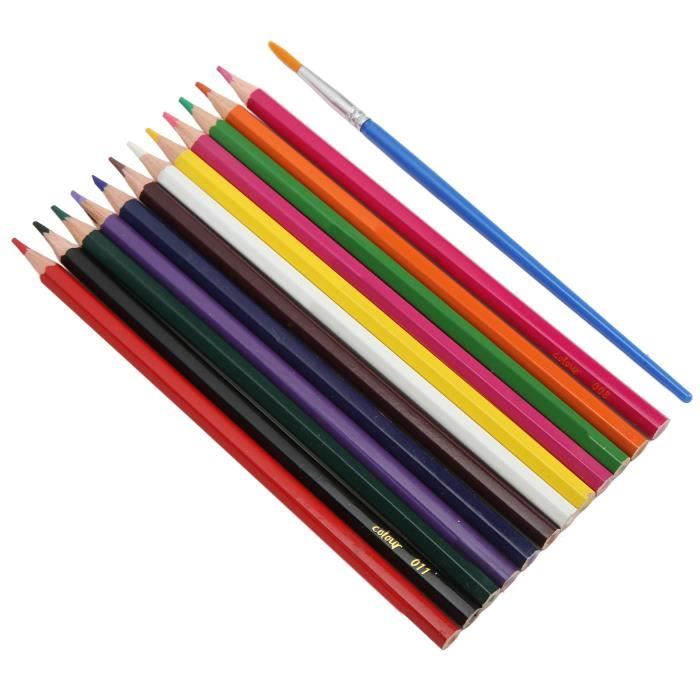 Lot de 5 crayons à croquis de forme hexagonale solubles dans l'eau pour peintre, dessin, écriture, ombrage