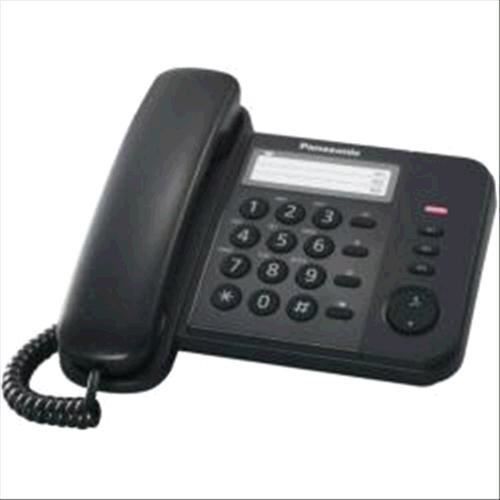 Téléphone fixe PANASONIC KX-TS520EX1B - Noir - Mémorisation du numéro de l'appelant - Fonction mains libres