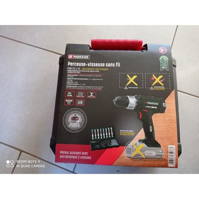 Parkside Perceuse visseuse sans fil PABS 20 Li X20V - vue 10
