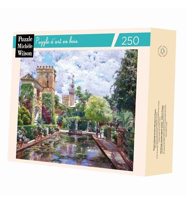 Puzzle en bois Michèle Wilson - Le bassin de lAlcazar de Rodriguez - 250 pièces - Adulte