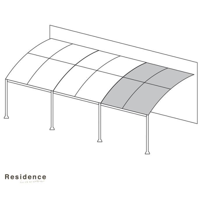 Toile pour Tonnelle Autoportante Illusion 3 M X 4 M RESIDENCE