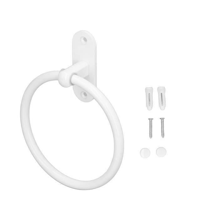 Porte Serviette Leroy Merlin Anneaux Porte-serviettes Mural - Blanc élégant - Alliage D'aluminium Rond De Serviette