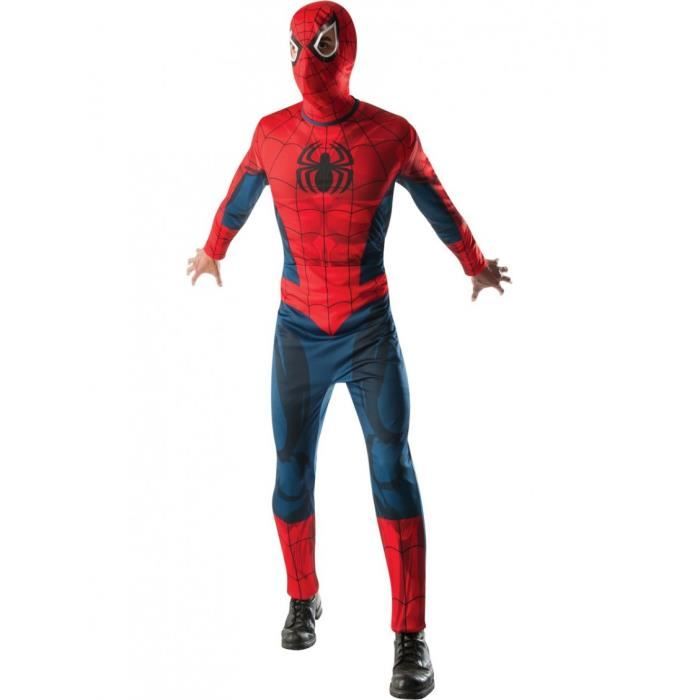 Costume Spider-Man Adulte Officiel Marvel Par Rubies – Comprend Combinaison Et Masque – Tailles S, M, L