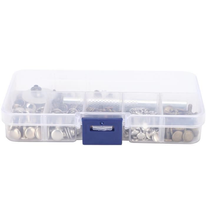 Kit Perforateur Cuir 11 Pièces | Outils Rivets Et Boutons-Pression Pour DIY Cuir
