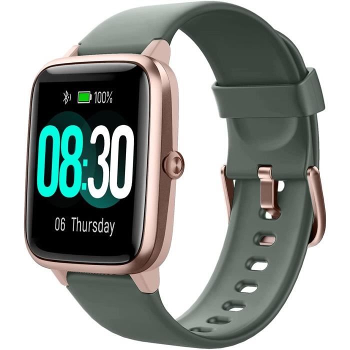 Montre Intelligente Étanche Ip67 Écran Couleur Cardio Podomètre Sommeil