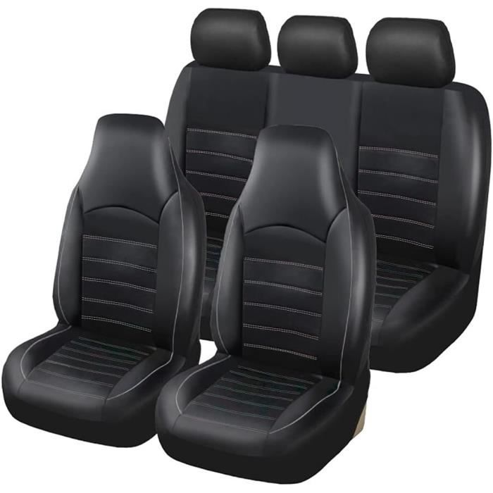 Housse De Siège Complète Pour Fiat Grande Panda 2024-2025 - 9 Pièces Rouge - Respirante Et Antidérapante - 4