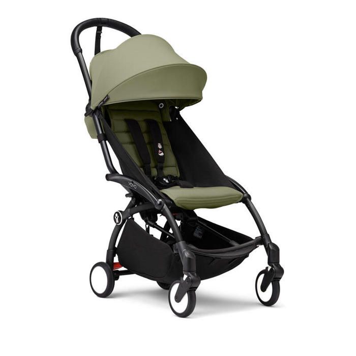 STOKKE - Poussette YOYO 3 Pack 6+ Olive Cadre Noir