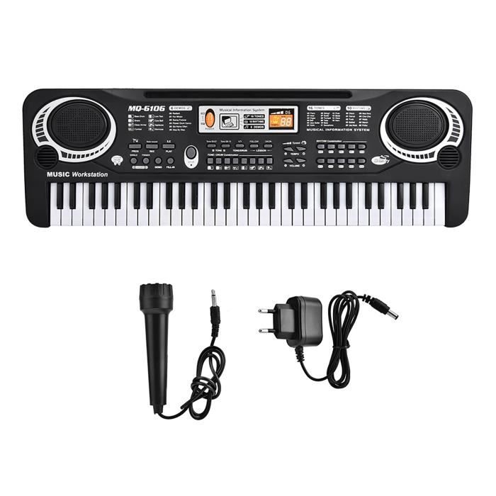 Piano à Clavier pour Enfants à 37 Touches, Compact et Portable, Jouet Musical éducatif avec Effets Sonores et Rythmes, Robuste et Durable