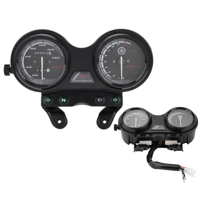SURENHAP Compteur kilométrique moto DC 12V Moto Moto 12000RPM Compteur kilométrique LCD Fit pour YBR 125 auto compte-