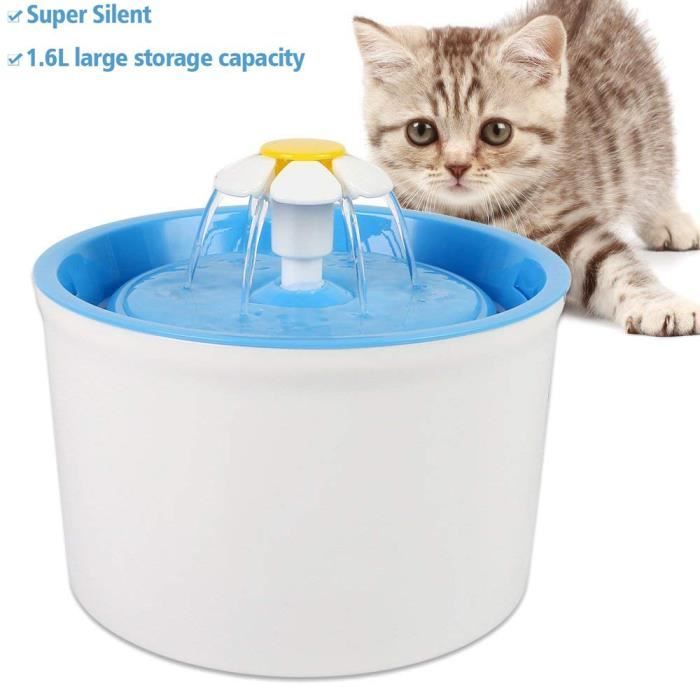 Fontaine à Eau Animauxautomatique Fontaine à Fleur Avec Filtre Pour Chat Et Chien 16 L Abreuvoir électrique Distributeur Eau