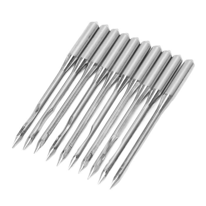Lot De 10 Aiguilles Pour Machine à Coudre Brother | Taille 80/12, Tige à Dos Plat | 100 Aiguilles Au Total