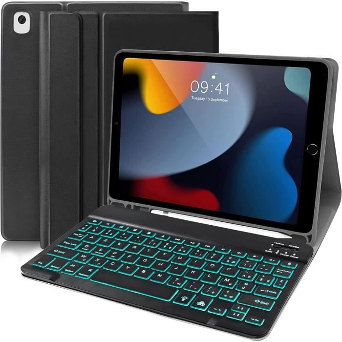 Karylax - Étui de Protection Rose + Clavier AZERTY Français Bluetooth