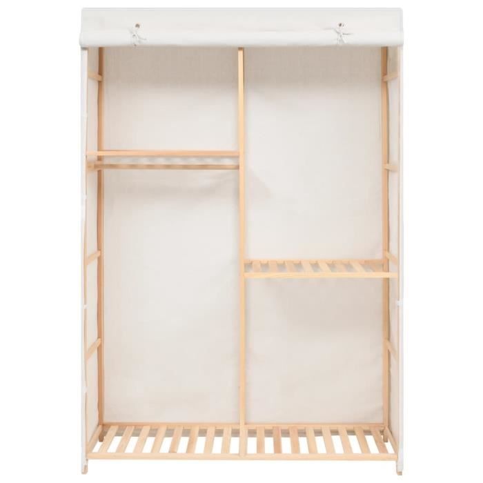 Armoire à 3 niveaux VIDAXL - Blanc - Style Contemporain - Bois - Panneaux de particules