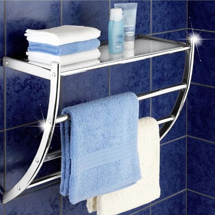 Porte-serviettes Chauffant Mural WOHO - 12 Barres - Noir - 280W - NEUF