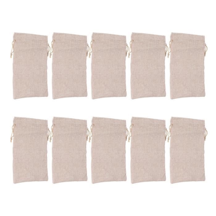 Lot De 8 Pochettes à Poussière J.Crew – Coton Avec Cordon – Paire De 4 X 5