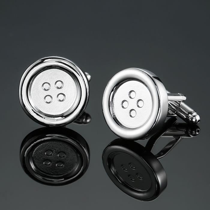 Lot De Boutons De Manchette En Métal - Occasion En Très Bon état - Accessoire Chic Homme