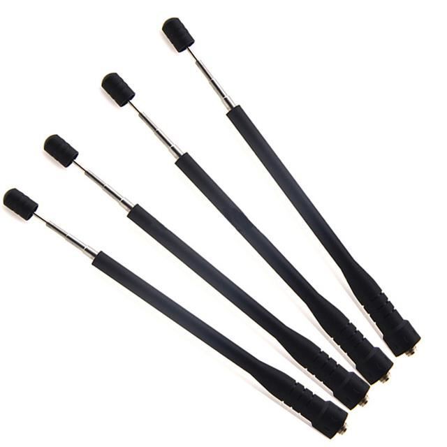 Antenne Télescopique Double Bande SMA-F Pour Talkies-walkies Baofeng — VHF/UHF, 144/430 MHz, 15W