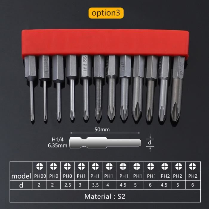 Lot De 6 Embouts Hexagonaux Magnétiques Uxcell – 3/32, Tige 1/4, Longueur 2, Pour Outils S2
