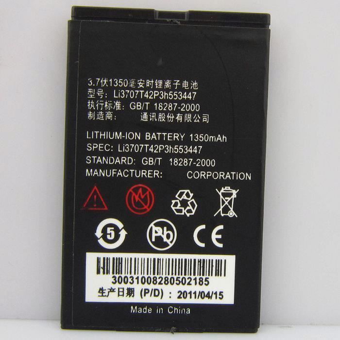 BATTERIE ORIGINAL ZTE LI3708T42P3H553447