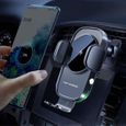 Chargeur de voiture - OEMG - Portable - Qi 15W - Détection automatique sans fil - Clip Air Vent - Clip Car Phone Holder-1