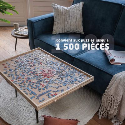 BREND BR-2216 Plateau de Puzzle pour 1000 Pièces de Puzzle avec 6 Tiroirs – Plateau de