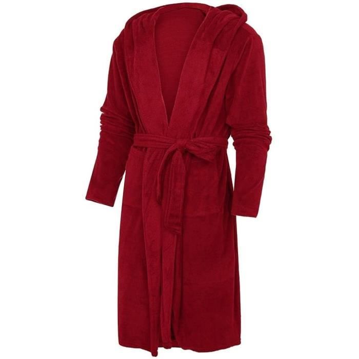 Peignoir bain online homme capuche