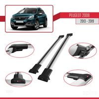 Barres De Toit Transversales TURTLE Pour Peugeot 2008 (2013-2019) - Neuf Avec Garantie 2 Ans