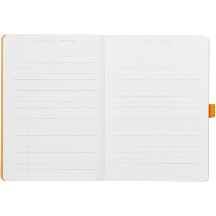Rhodia Goalbook - Carnet souple A5 - 224 pages numérotées - petits