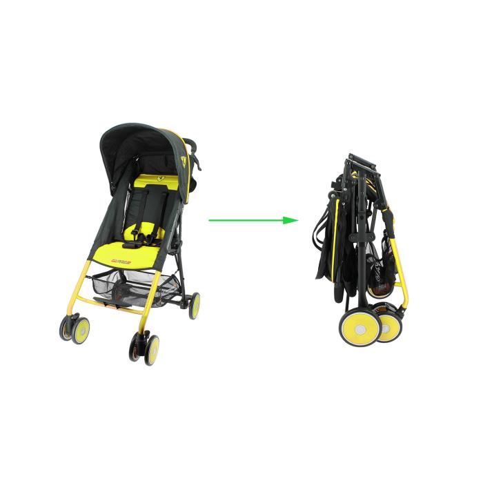 Poussette canne Ferrari Officiel 6 a 36 mois Ultra legere et compacte Pliage simple et rapide Jaune Cdiscount Puericulture Eveil bebe