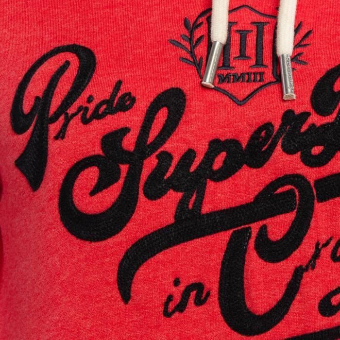 Sweat capuche Rouge Femme Superdry Pride In Craft Red