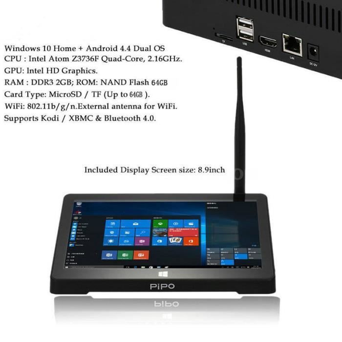 64GB Mini Computer 8.9 "1920x1200 PC TV Desktop2