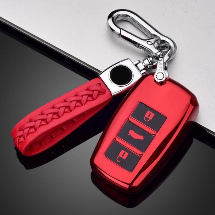 Pink keychain -Coque de protection complète en TPU souple coloré