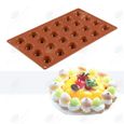 HTBE® Moule à gâteau en Silicone 24 même semi-circulaire moule à chocolat en silicone gâteau cuisson bricolage moule à savon fait ma-3