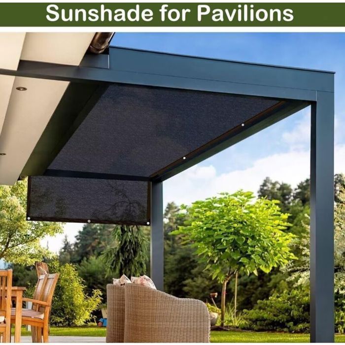 Filet Ombrage Filet D'ombrage 80% Marron 4x5m - Toile Pare-soleil Pour Pergola, Jardin, Serre, Abri Voiture - Tissu En Polyéthylène Résistant Aux UV Leroy Merlin