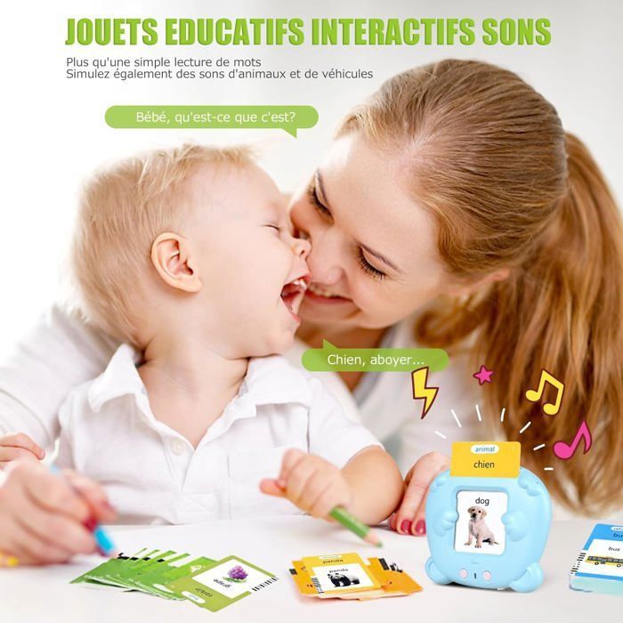 Felly Carte Flash Parlante Montessori Francais Jouets Cartes Educatif