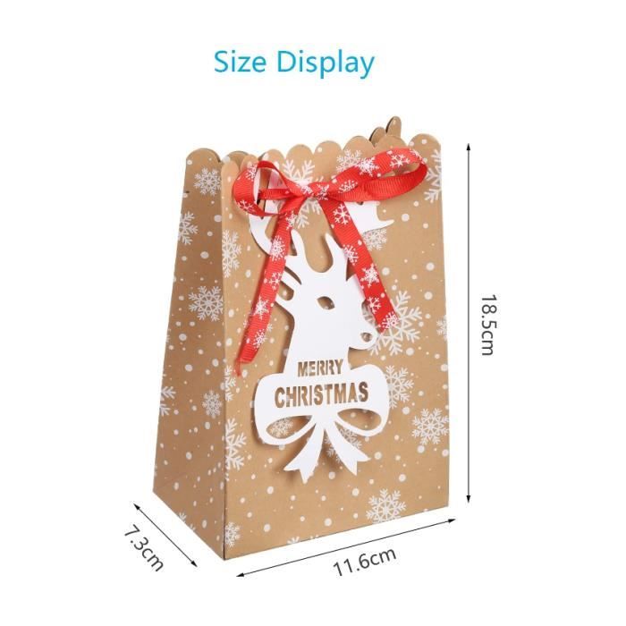 Boite Cadeau (12 X 7.5 Cm), 20pcs Boite Papier Kraft Thème