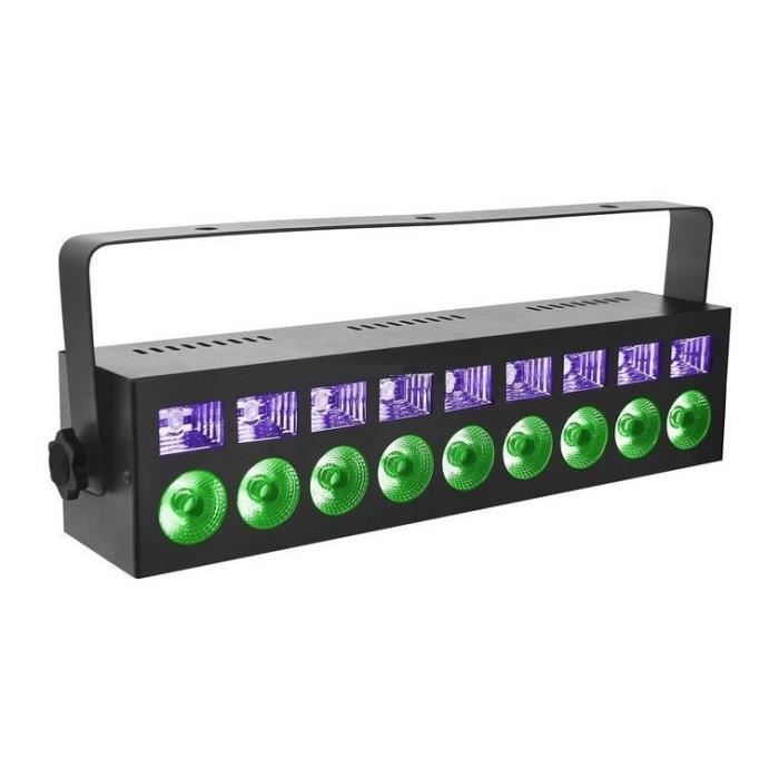 Beamz LCB99 Barre LED RGBW & UV 18 LEDs Modes DMX 8 canaux, autonome