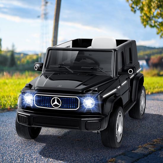 Voiture électrique Enfant 12V GOPLUS 2 Places - Modèle Mercedes G650, Télécommande 2.4G, 2 Vitesses, Phares, Portes, USB, Pour 3-11 Ans (30 Kg Max)